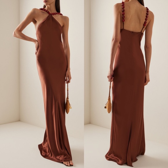 STAUD | Dresses | Staud Cadence Silk Maxi Dress In Clove Brown Size Us New New With Tags | Poshmark STAUD | Dresses | Staud Cadence Silk Maxi Dress In Clove Brown Size Us New New With Tags | Poshmark